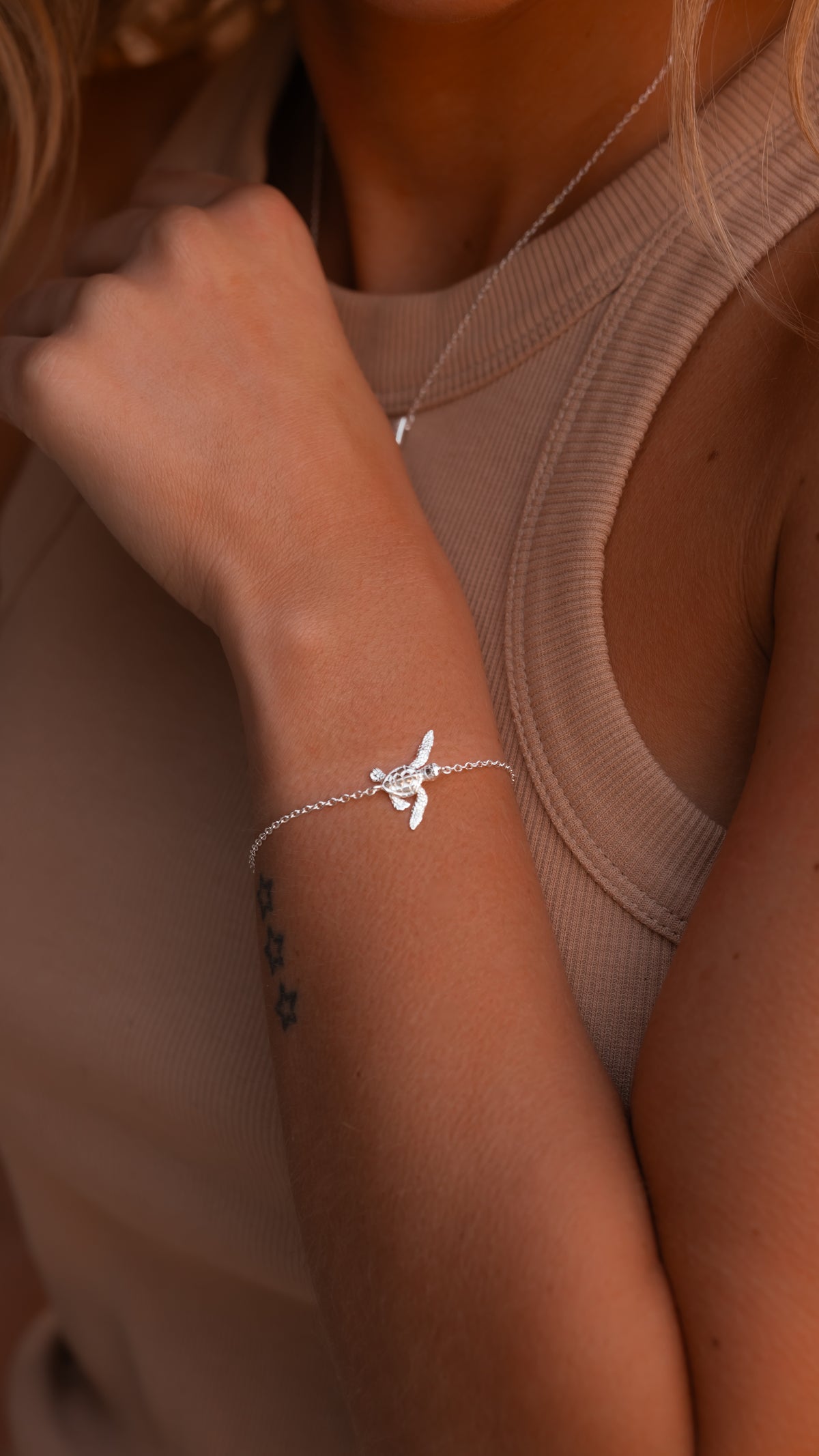Pulsera Tortuga 2404145, Largo 19cm, Plata Tailandesa 925