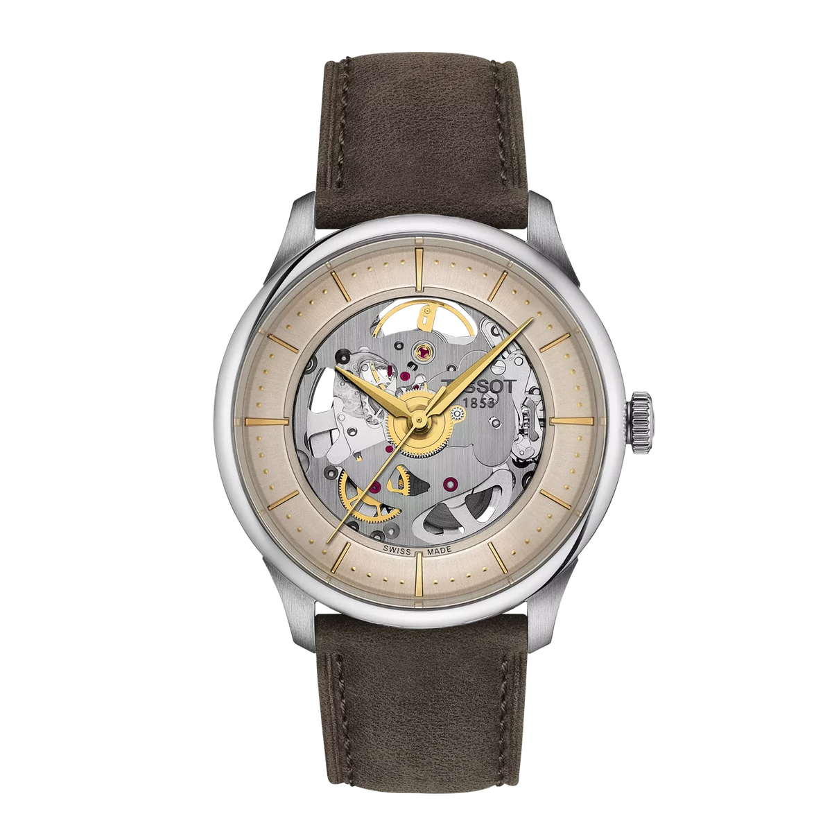 Reloj pulsera Tissot Chemin des Tourelles Skeleton T1398361626100