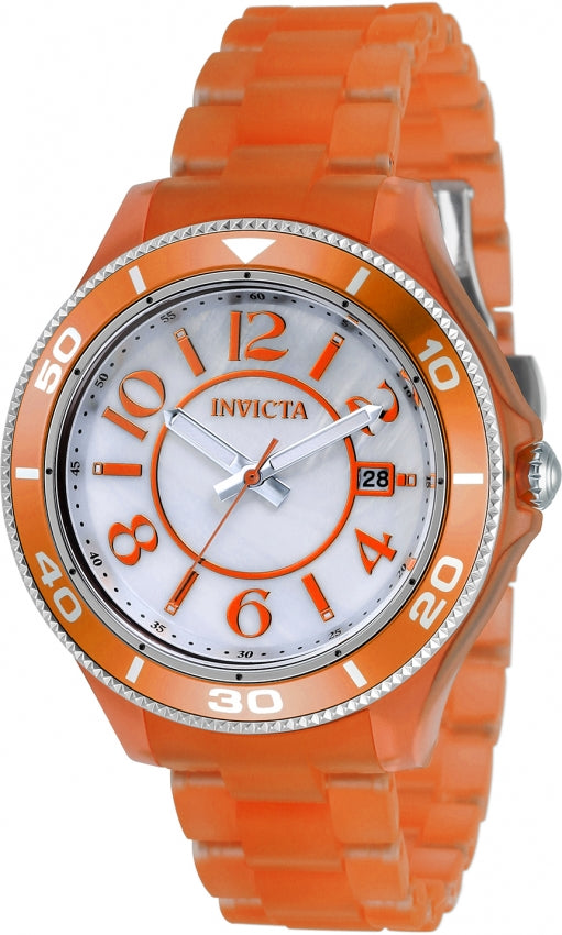 Reloj Pulsera Tc-30358 Invicta Anatomic Ldy White Mop Dl Orange Pl