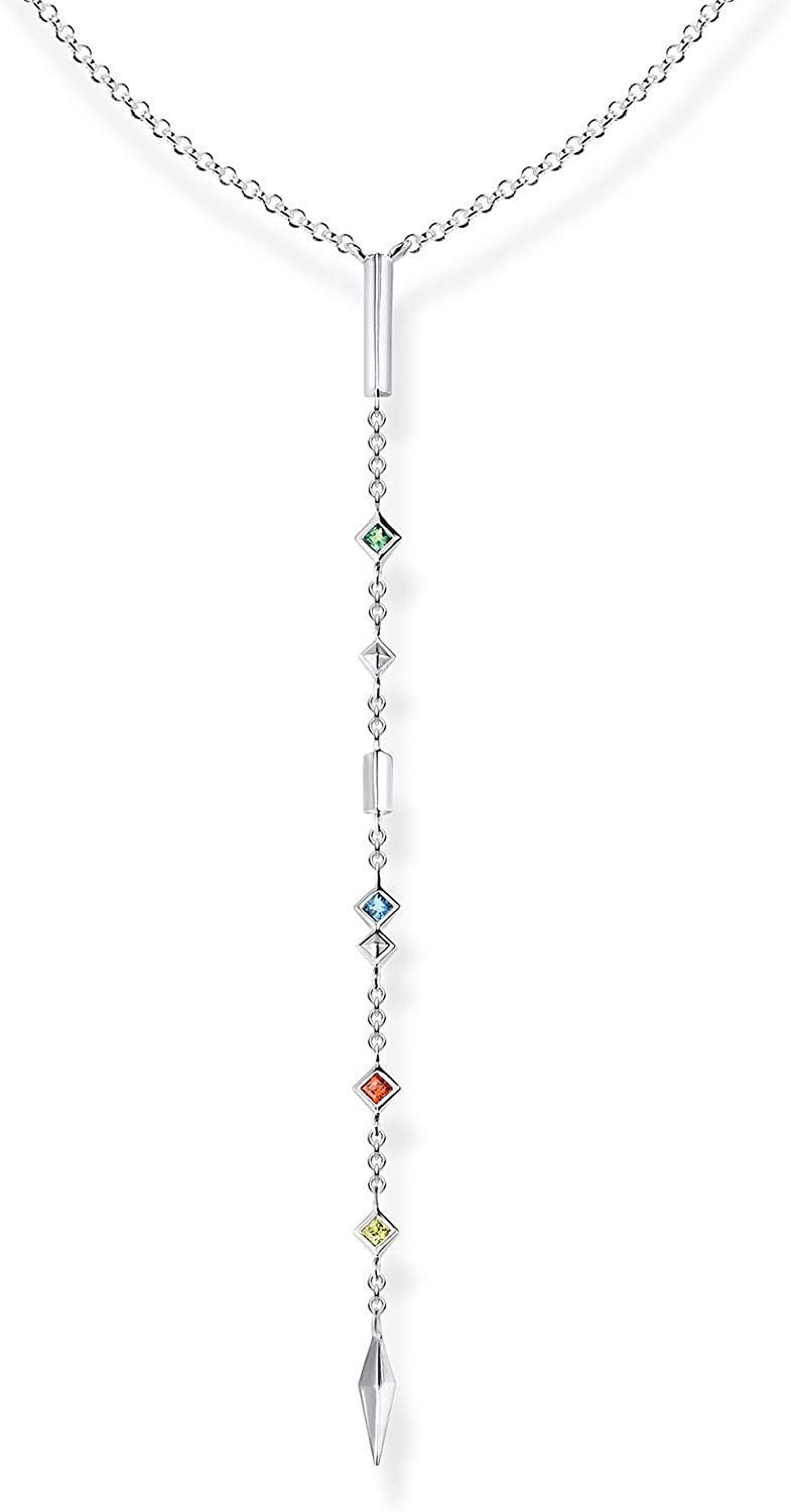 Collar Plata Thomas Sabo Colgante Con Piedras