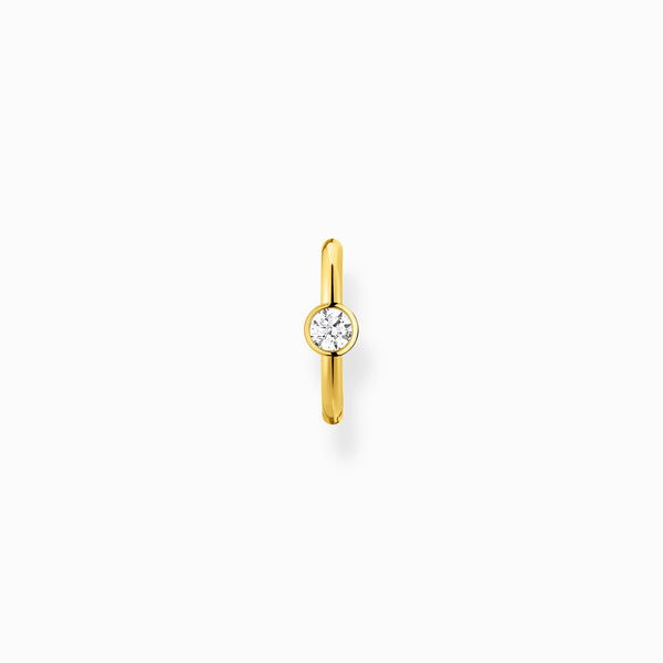 Pendiente Oro Thomas Sabo Ear Cuff Piedra Blanca