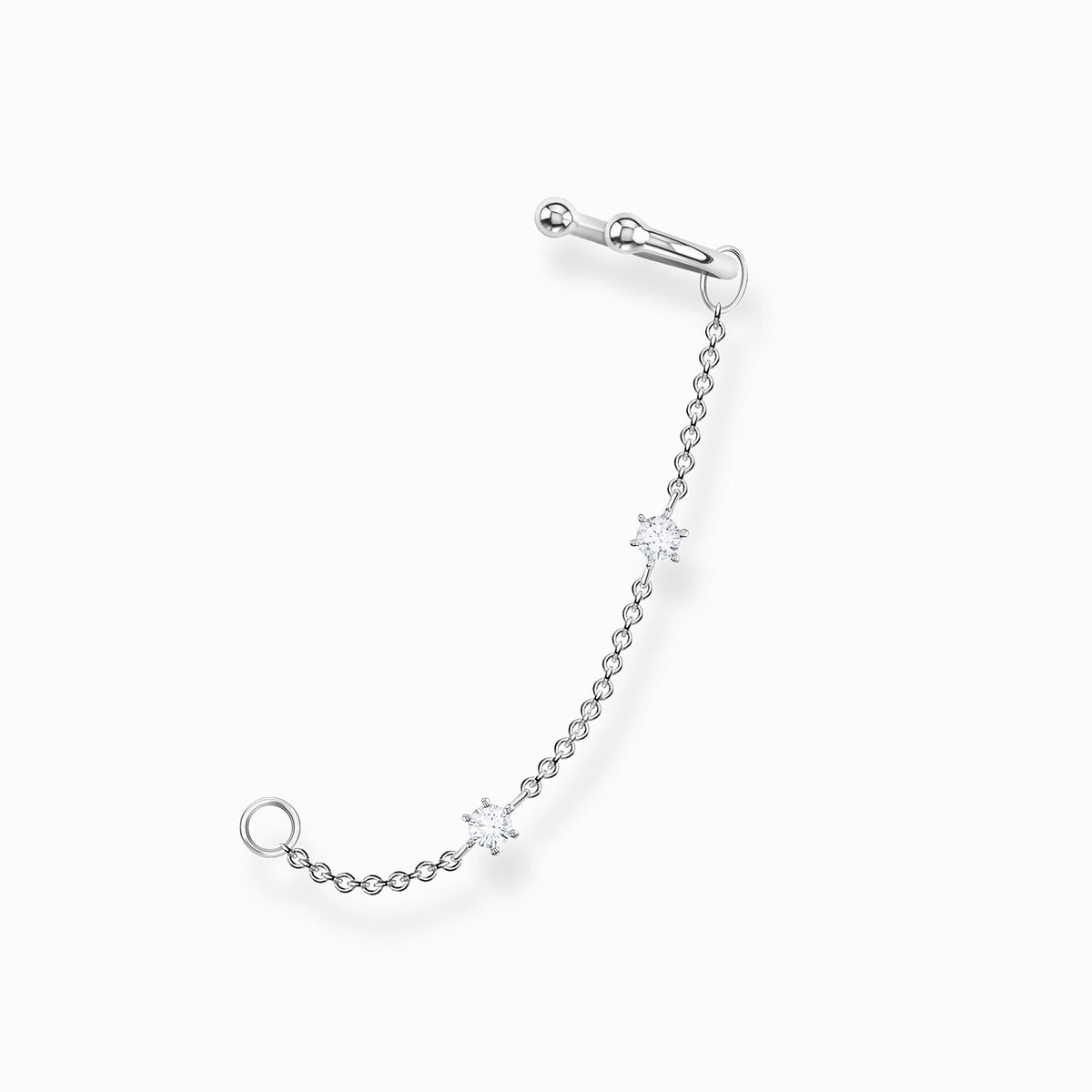 Pendiente Plata Thomas Sabo Ear Cuff Piedras Blancas