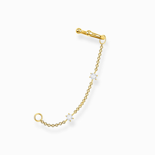Pendiente Dorado Thomas Sabo Piedras Blancas Ear Cuff