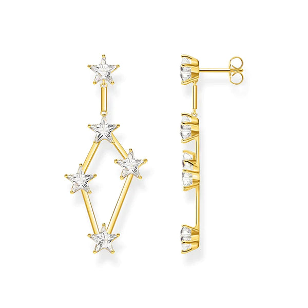 Pendientes Dorado Thomas Sabo Constelación Estrellas