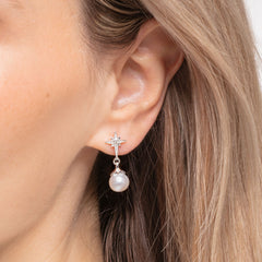 Pendiente Plata Thomas Sabo Perla Estrella