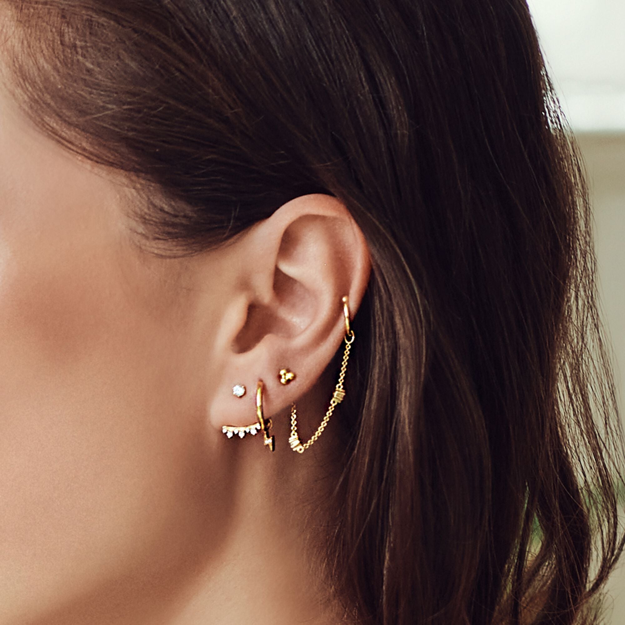 Mono Orecchino ear cuff donna mod. INS028OR806RHWH Mono Orecchino ear cuff donna mod. INS028OR806RHWH