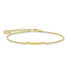 Pulsera Dorada Thomas Sabo Bolas En El Centro