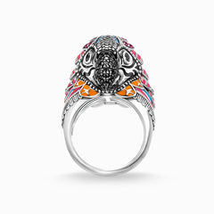 Anillo Plata Thomas Sabo Loro Colores