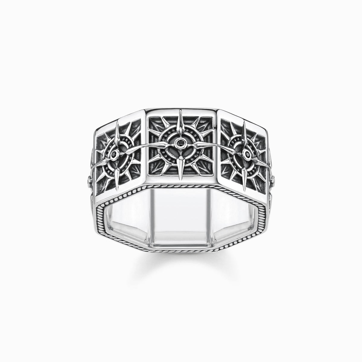 Anillo Plata Thomas Sabo Compás Angular