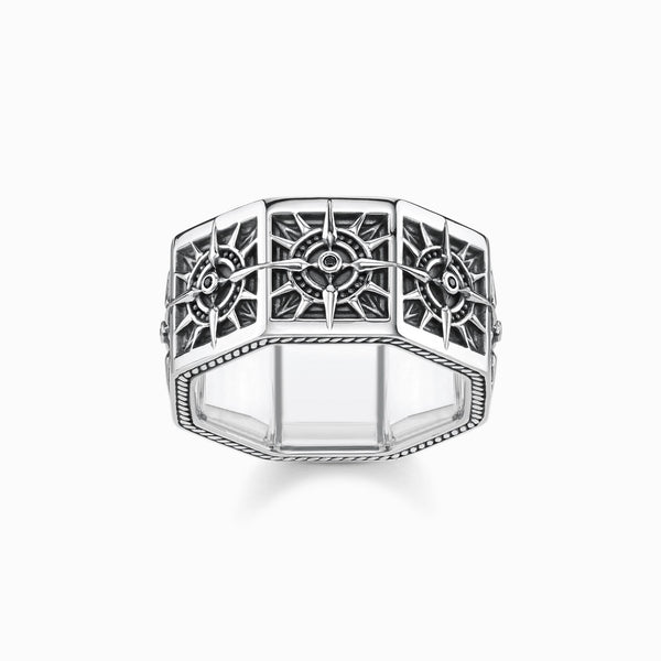 Anillo Plata Thomas Sabo Compás Angular