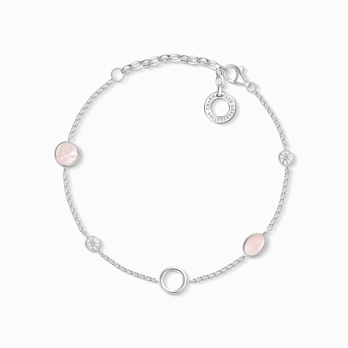 Pulsera Charm Thomas Sabo Piedras Rosa