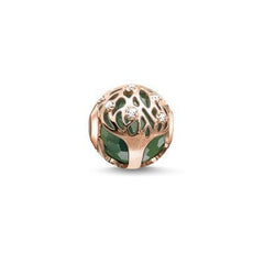 Charms Dorado Thomas Sabo Árbol De La Vida Verde