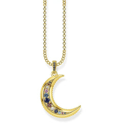 Collar Dorado Thomas Sabo Luna Con Incrustaciones