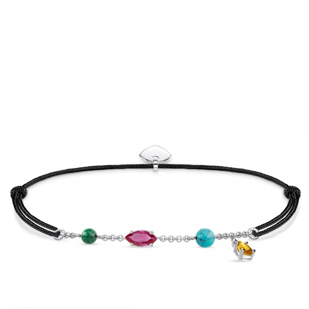 Pulsera Cuerda Thomas Sabo Piedra De Colores Little Secrets