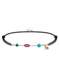 Pulsera Cuerda Thomas Sabo Piedra De Colores Little Secrets